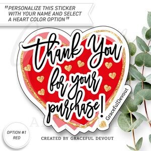 Thank You For Your Purchase! -Sticker 2" (inches)(48ct.) [GD192-48]
